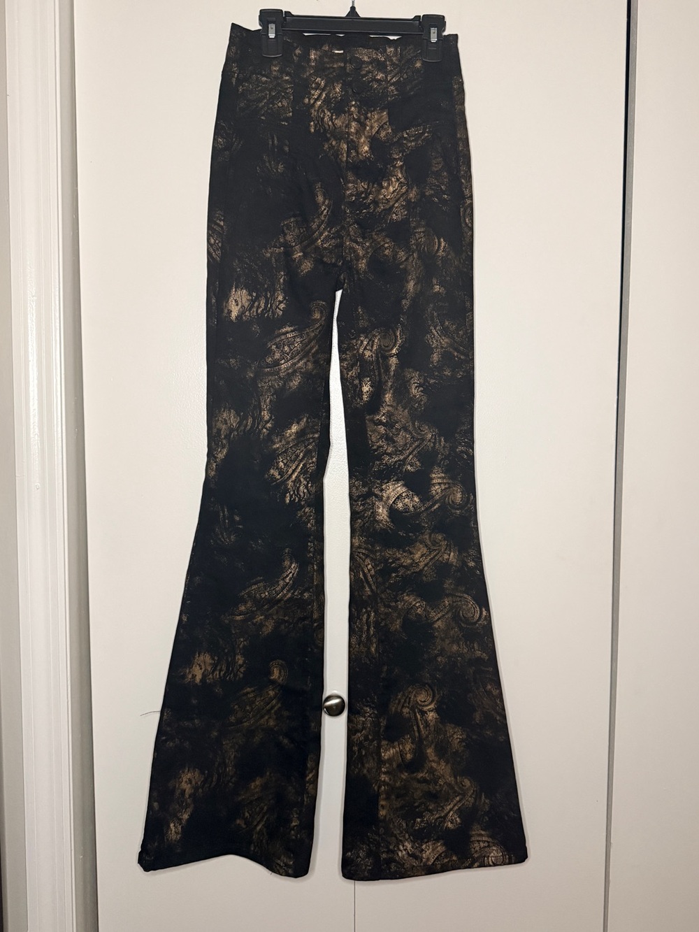We The Free Jayde Paisley Metallic Flare Jeans
